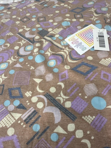LulaRoe Irma Tunic Light Brown Geometric Pattern Print Top NWT Size M Medium - Picture 2 of 5
