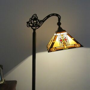 Style 1 Bulb Mission Stained, Mission Style Floor Lamp Shades