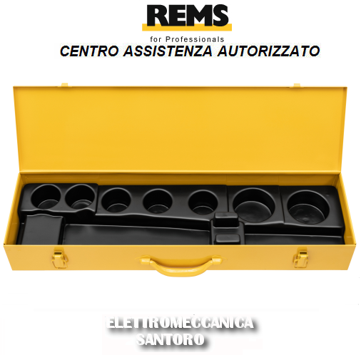 VALIGIA CASSETTA METALLICA FILIERA A MANO LEVA A CRICCO REMS EVA CON INSERTO