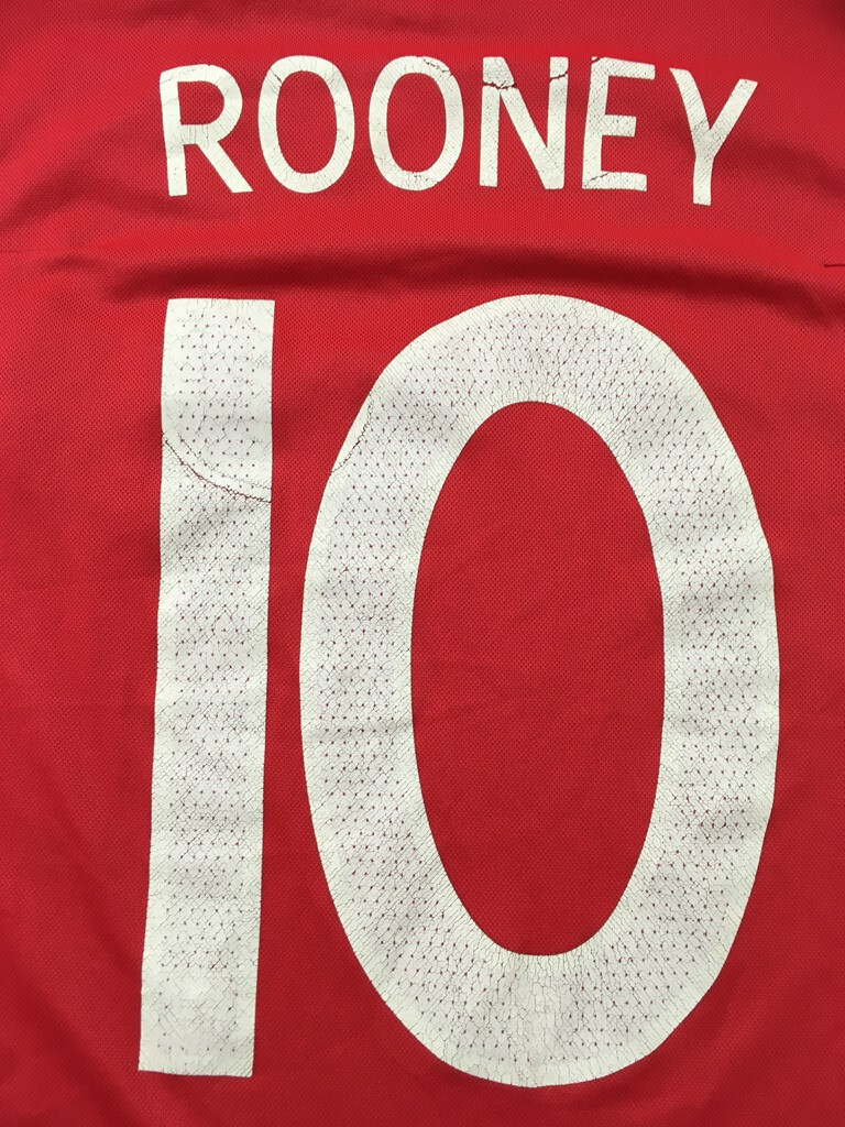 Maillot Umbro Angleterre 2010/2011 - Rooney #10 - Taille 42, Occasion