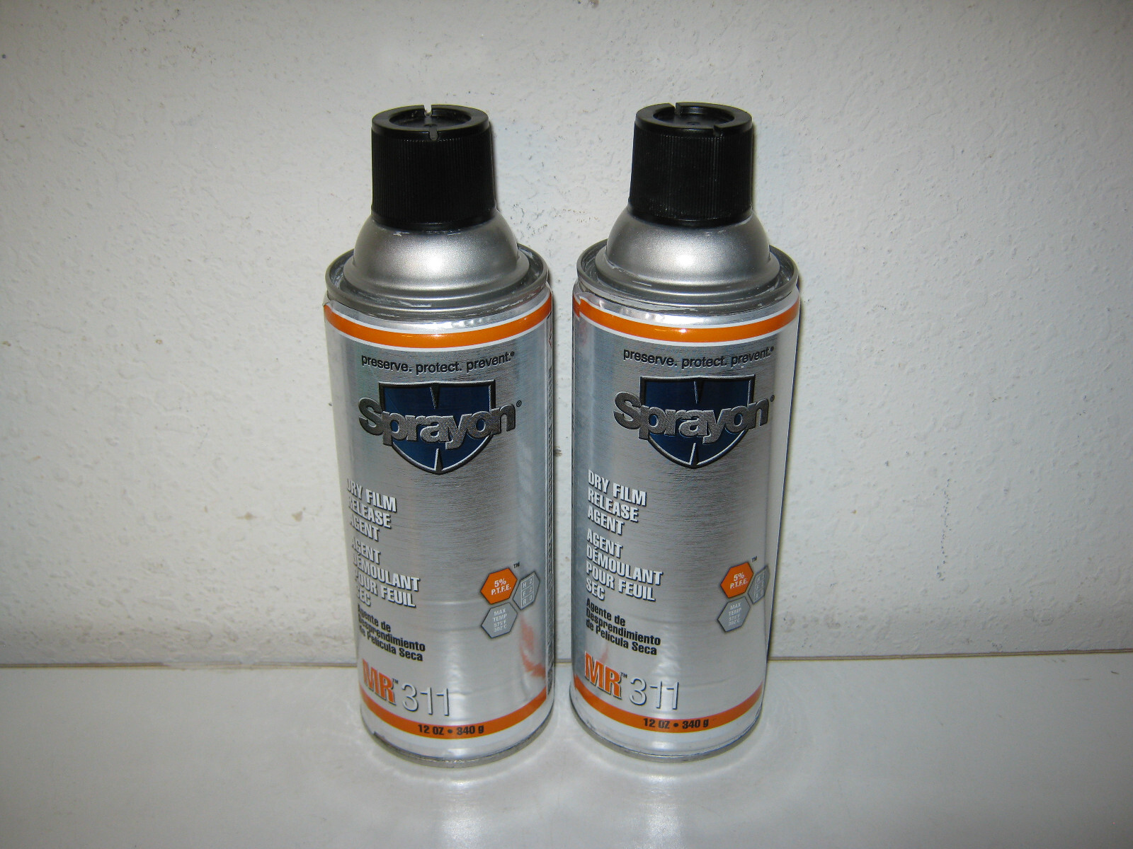 TWO {2} SPRAYON MR311 WHITE 12 OZ DRY FILM RELEASE AGENT BIN 6 eBay