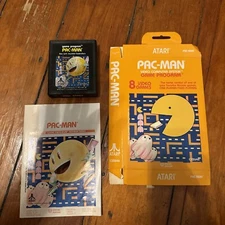 Pac-Man (Atari 2600, 1981) First Release Complete in Box CIB
