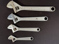 Vtg Proto Adjustable Wrench Lot of 4 12",10",8",6"