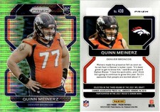 2021 Panini Prizm - Rookie Quinn Meinerz #430 Neon Green Pulsar Prizm (RC)