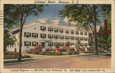 Florence, South Carolina SC Colonial Hotel Tichnor 1954 Orangeburg Vintage