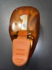 EK Success Number 1 One Orange Paper Punch Plastic Metal For Scrapbooking Craft