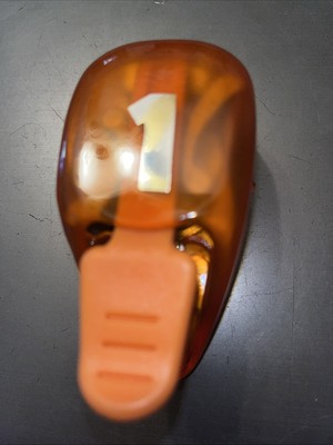 EK Success Number 1 One Orange Paper Punch Plastic Metal For Scrapbooking Craft