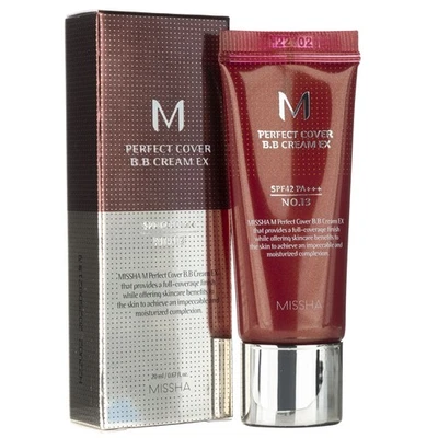 Missha M Perfect Cover Crème BB, teinte Bright Beige n° 13 - 20 ml - Photo 1/4