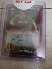 2024 Topps Chrome - Rookie Autographs Jackson Merrill #RA-JME (AU, RC)