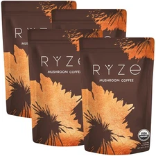 4 Pack Orangic Ryze Mushroom Coffee 30 Servings Free Shipping New