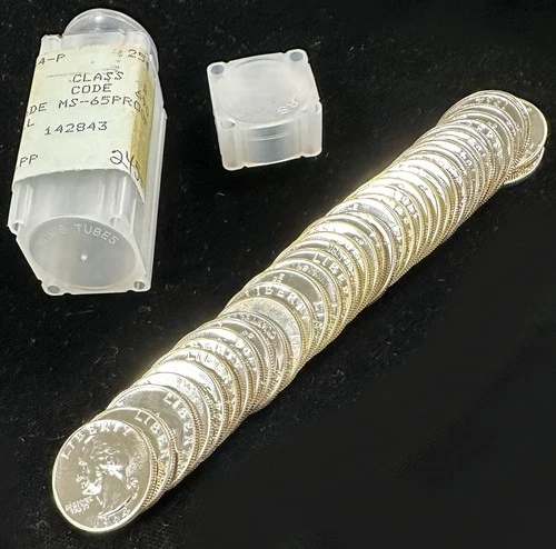 1964 Washington Silver Quarter PROOF  Roll of 40, RARE