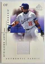 2001 SP Game Used Edition - Authentic Fabric Gary Sheffield #GS (MEM)