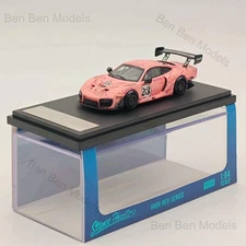 Stance Hunters 1/64 Porsche 935 #23 High REV Series Pink Resin Model Car
