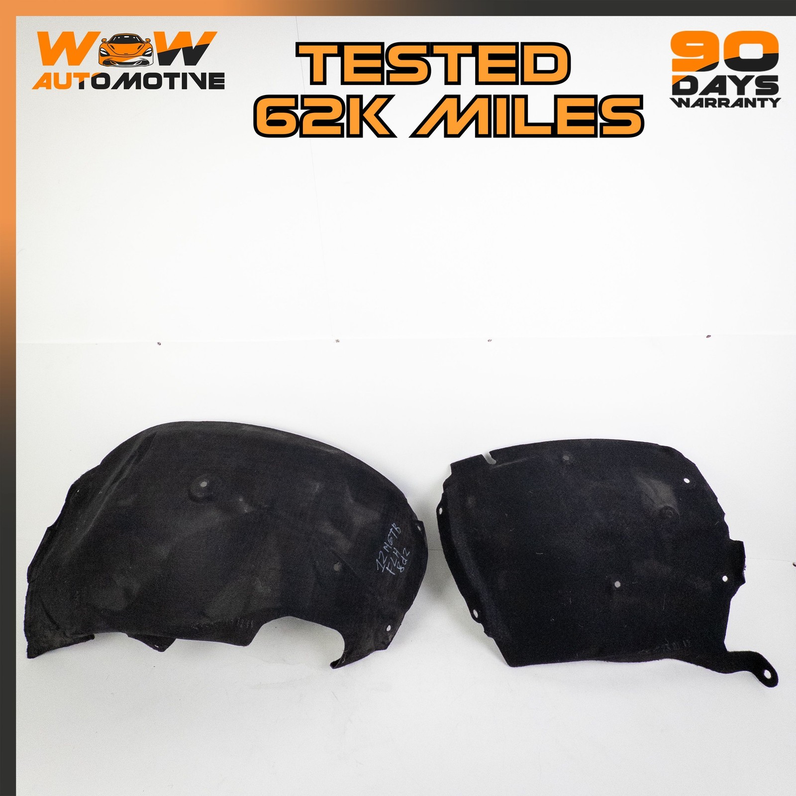 08-19 MASERATI GRANTURISMO S FRONT LEFT WHEELHOUSE FENDER LINER SPLASH GUARD OEM