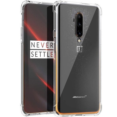 OnePlus 7T Pro 5G McLaren Clear TPU Case with Reinforced Corners Shockproof C...