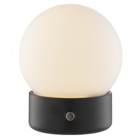 Brilliant Tischleuchte Dori Ø 11 X 13 Cm, 250Lm 2700K, Wireless Charging, Usb, G