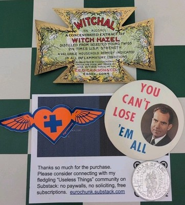  ''useless things'' community ephemera PLEASE READ BEFORE BUYING postcard size pwe