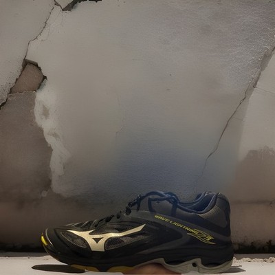 Mizuno Wave Lightning Z3 Men s Size 11 Volleyball Shoes Black Silver Yellow