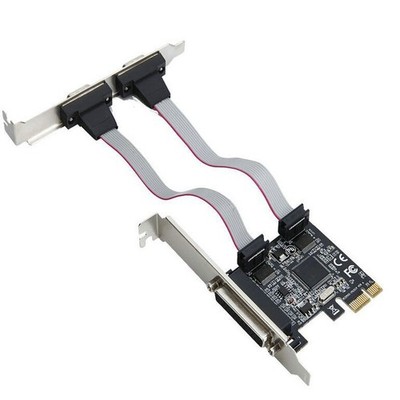 MOS9900 PCI-E serial port PCIe to RS232/DB25 interface 4-port expansion