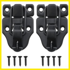 2 PCS Metal Duckbilled Box Hasp Lock Toggle Latch Catch Small Hasp Latches fo...