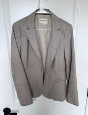 Banana Republic Women s Gray Lined Notch Lapel Blazer Suit Jacket Size 6