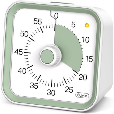 Visual Timer for , Countdown Timer with Pause Function, White | Timer for