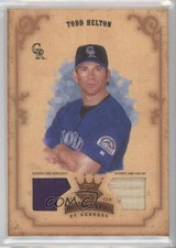 2004 Donruss Diamond Kings Bronze Materials 24/150 Todd Helton #42 HOF 04br