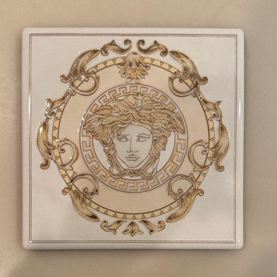 NEW Versace Rosenthal Medusa 6  x 6  Square Tile