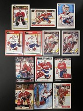 Don Beaupre card lot 13X NHL hockey trading cards Washington Capitals Goalie G