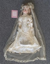 The Bebe Jumeau Victorian Bride Doll- Franklin Heirloom Doll COA Boxed