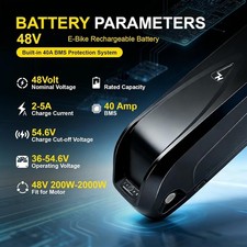 48Volt 20Ah Lithium Battery, 48 V Battery Built-in 30A BMS Battery for 100-1500W