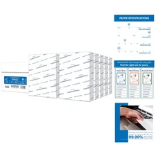 High-Quality A4 Copy Paper (20 lb, 92 Bright) - 10 Reams for Home or Office