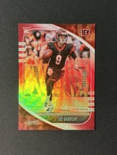 JOE BURROW (Cincinnati Bengals) 2020 Absolute - ROOKIE CARD, SPECTRUM RED #/100. rookie card picture