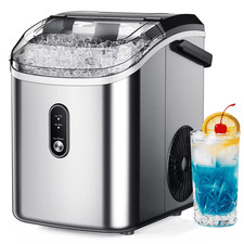 35Lbs/24H Nugget Ice Maker Countertop,Portable Ice Maker Machine with Auto-Clean