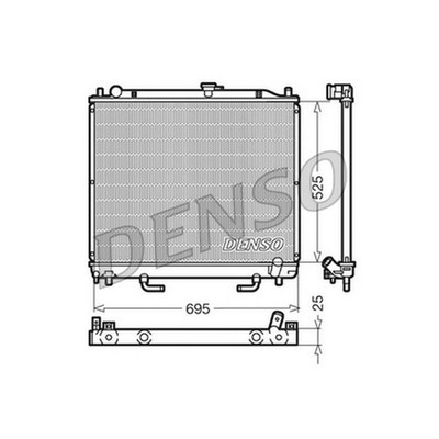 KÜHLER WASSERKÜHLER MOTORKÜHLER FÜR MITSUBISHI 1350A155 NEU