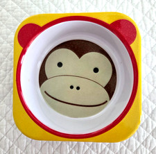 Skip-Hop Childs Cereal Bowl with Monkey Face