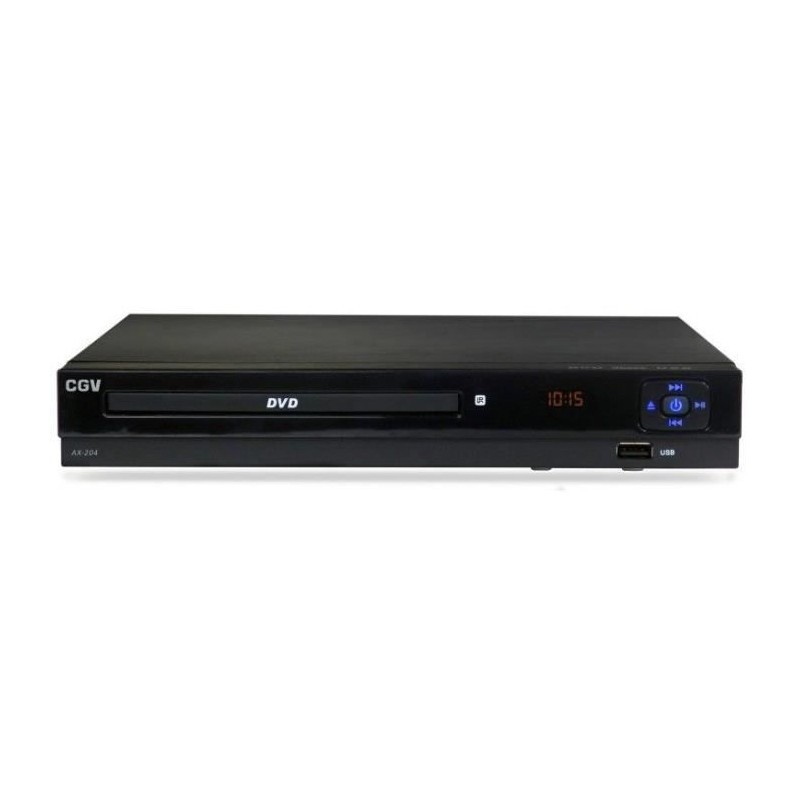 Lecteur DVD de salon CGV AX 204 à grosses touches pour seniors et malvoyants