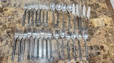GS Gourmet Settings Avalon Barcelona Hammered 18/10 Flatware 31 Pieces