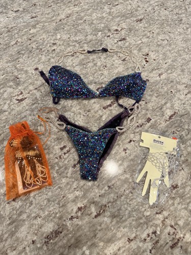 Women's Bodybuilder Bikini NPC Competition Posing Suit