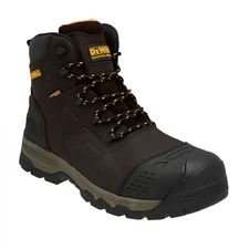 DEWALT Men's 6" Manvel Composite Toe Waterproof Work Boot Brown Crazy Horse - DX