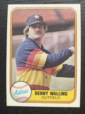 1981 Fleer - Denny Walling -  Houston Astros - #66