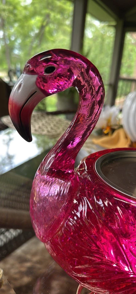 Candelabro Bath & Body Works rosa flamenco globo de agua iluminado 3 mechas Foto 4 de 4