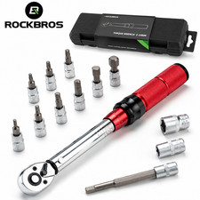 ROCKBROS 72-Tooth Bike Torque Wrench Kit 1/4in Drive 2-24 Nm Bicycle Repair Tool