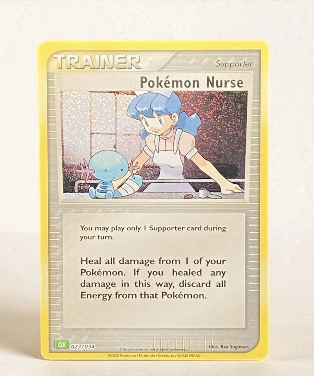 pokemon nurse card 028/032 CLF Pokemon Game Classic Japanese Holo If you purchase a listing thats sold as a lot it may come in snap cases or sealed in a team bag Pokmon TCG Pokmon Nurse 145/165