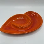 Vintage ROYAL HAEGER USA Ashtray, Bright  Orange #165
