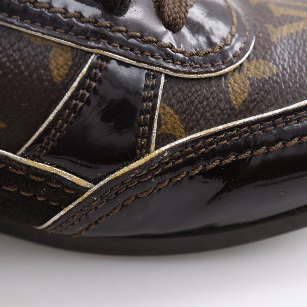 Louis Vuitton Low-top Sneakers Monogram Brown Canvas Size 37 US About 6 Women's thumbnail 9