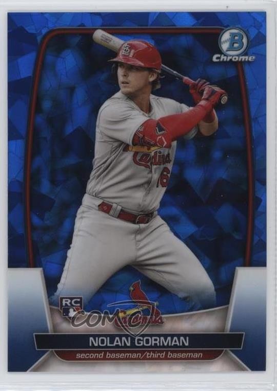 2023 Bowman Chrome Sapphire Edition Nolan Gorman #48 Rookie RC 2l4