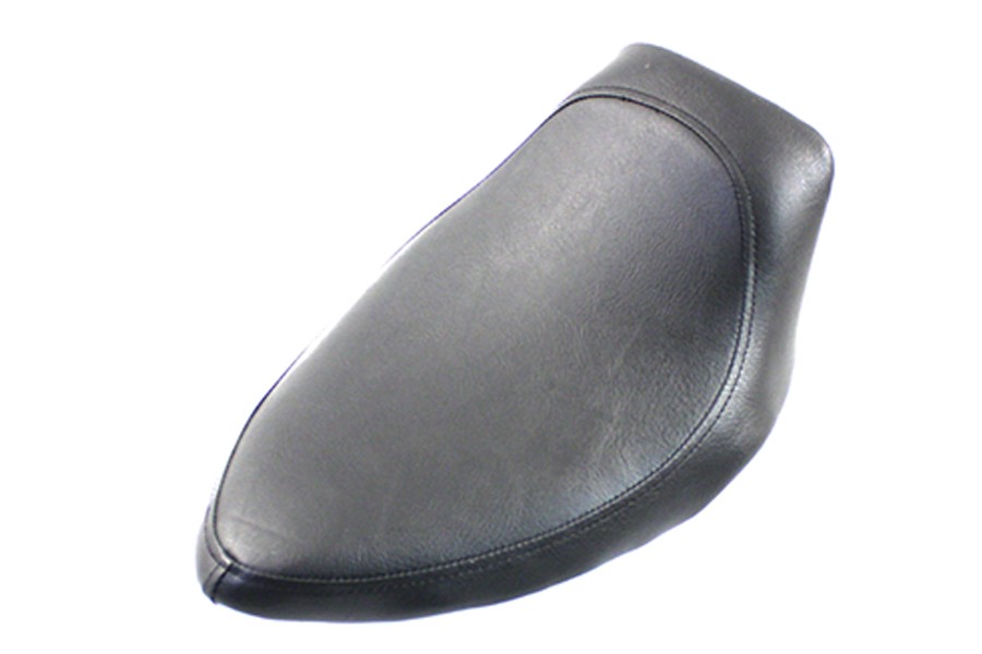 Black Vinyl Frame Mount Solo Seat fits Harley Davidson | 470599