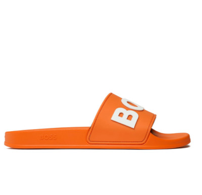 HUGO BOSS MENS SANDALS ORANGE KIRK SLID RBLG 50488911829 | eBay