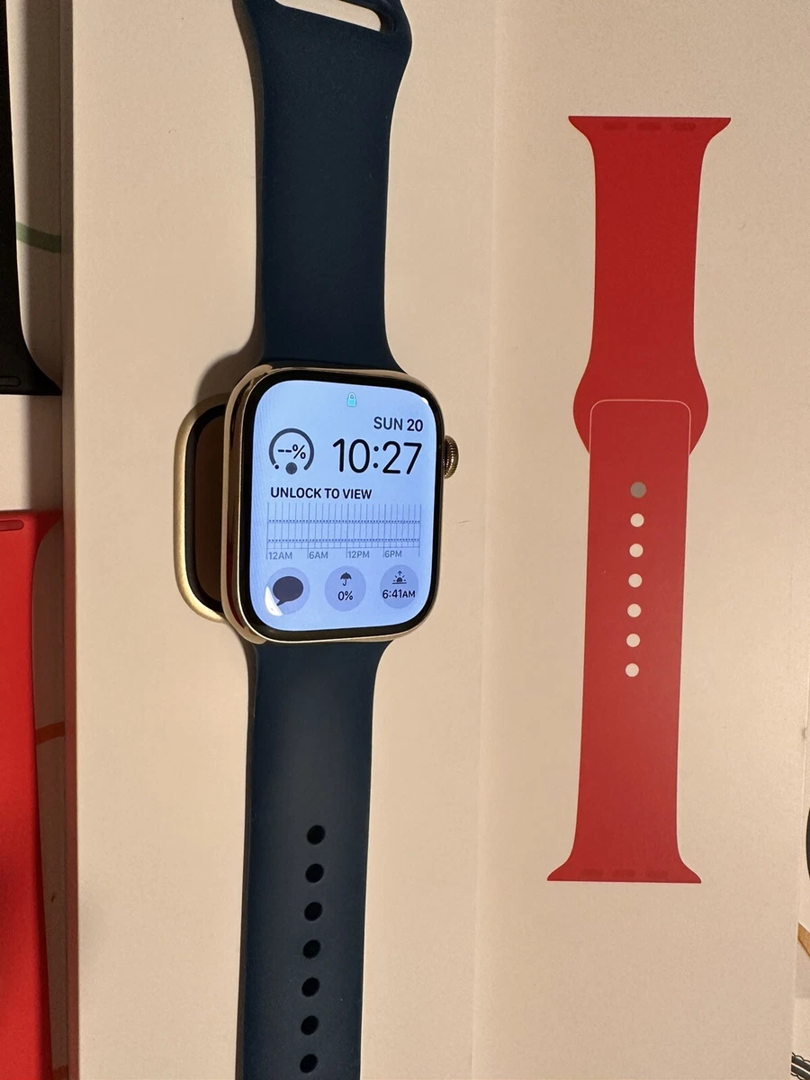 Apple Watch Series 8 45mm Gold Stainless Steel With Extra Bands